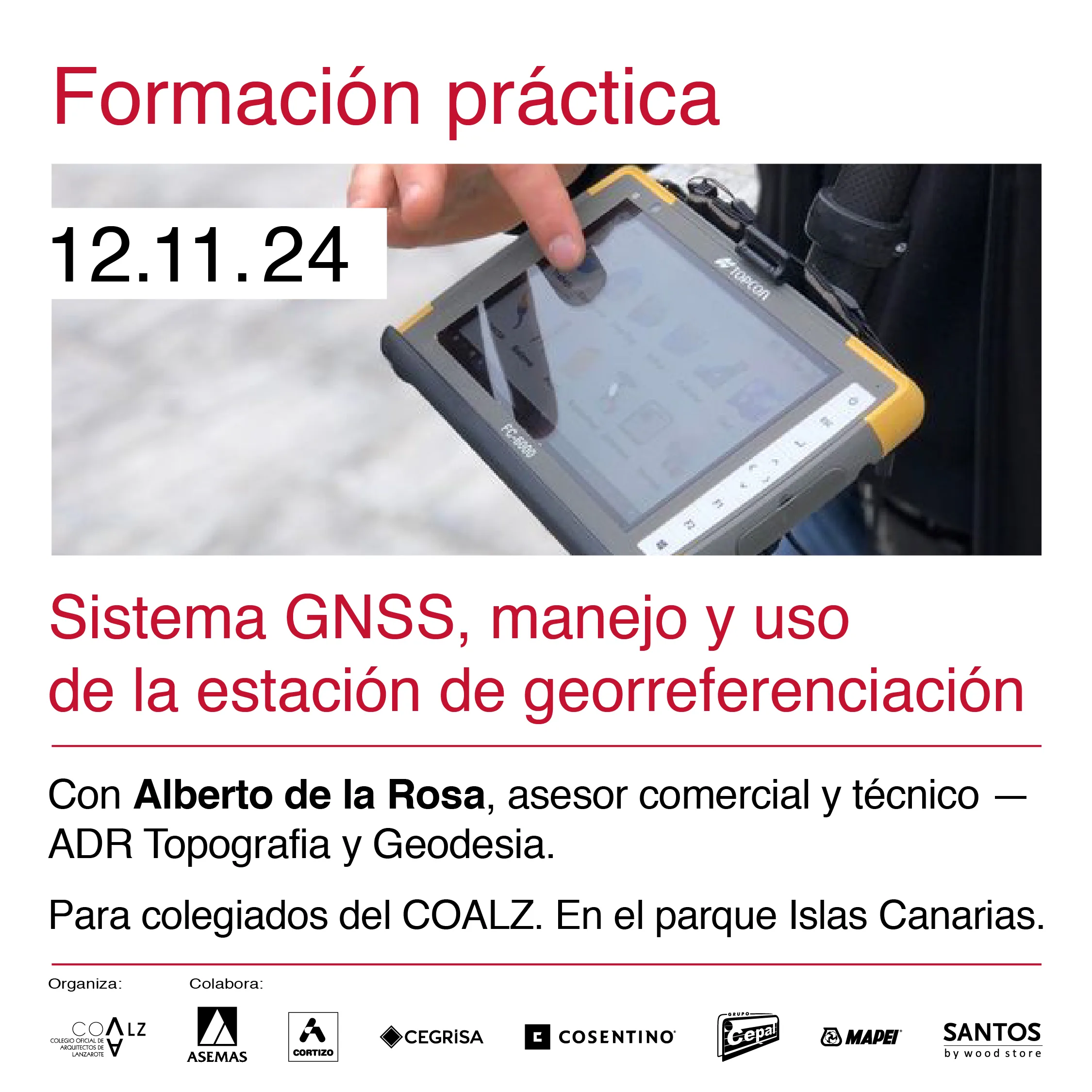 CIRCULAR 25/2024: Formación práctica sistema GNSS