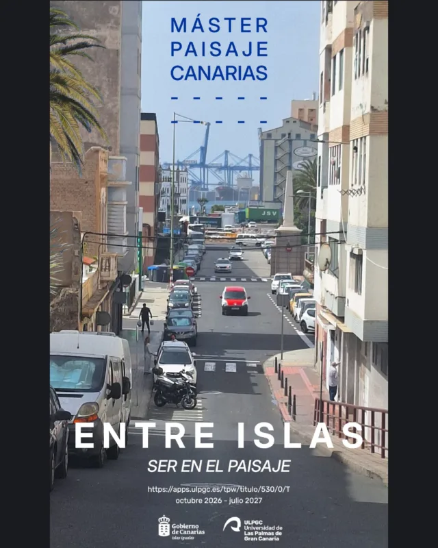 MÁSTER DE PAISAJE DE CANARIAS: “ENTRE ISLAS”; una formación pionera impulsada por @ulpgc_para_ti  y @gobcanarias  El máster cuenta con la participación de diversas entidades profesionales, culturales y académicas vinculadas al estudio y gestión del paisaje a escala nacional e internacional.  Preinscripción hasta el 18 de Septiembre de 2026.  Fechas de inicio y finalización: 14 de Octubre de 2026 a 22 de Junio de 2027  Más información en @masterpaisaje  y en https://apps.ulpgc.es/tpw/titulo/530/0/T